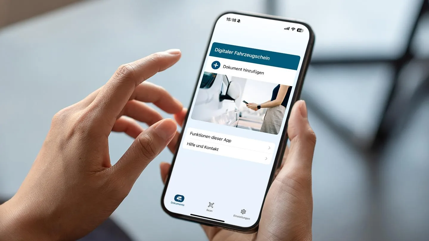 Jetzt gibt es den Fahrzeugschein digital auf das Smartphone.