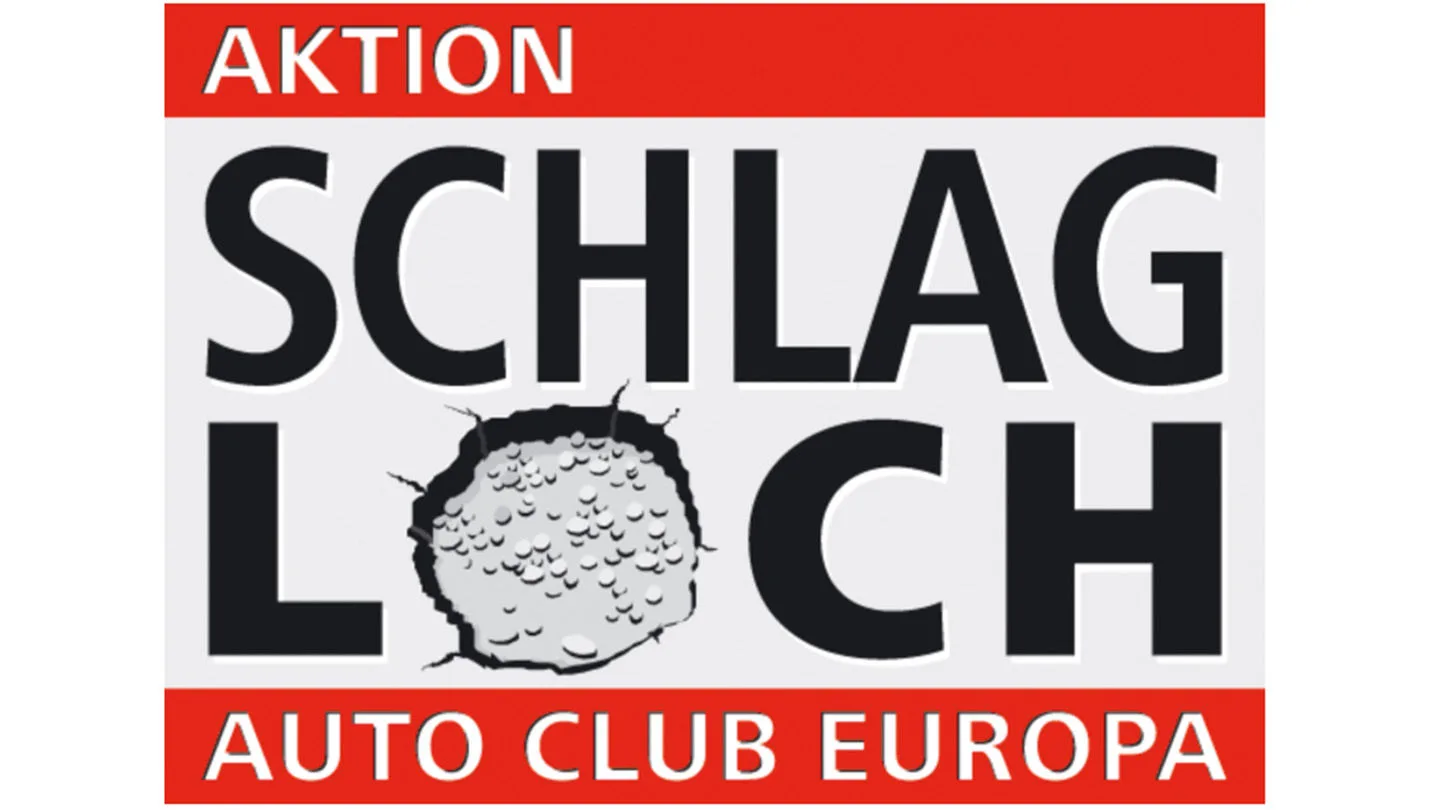 Schlagloch Aktion des ACE 