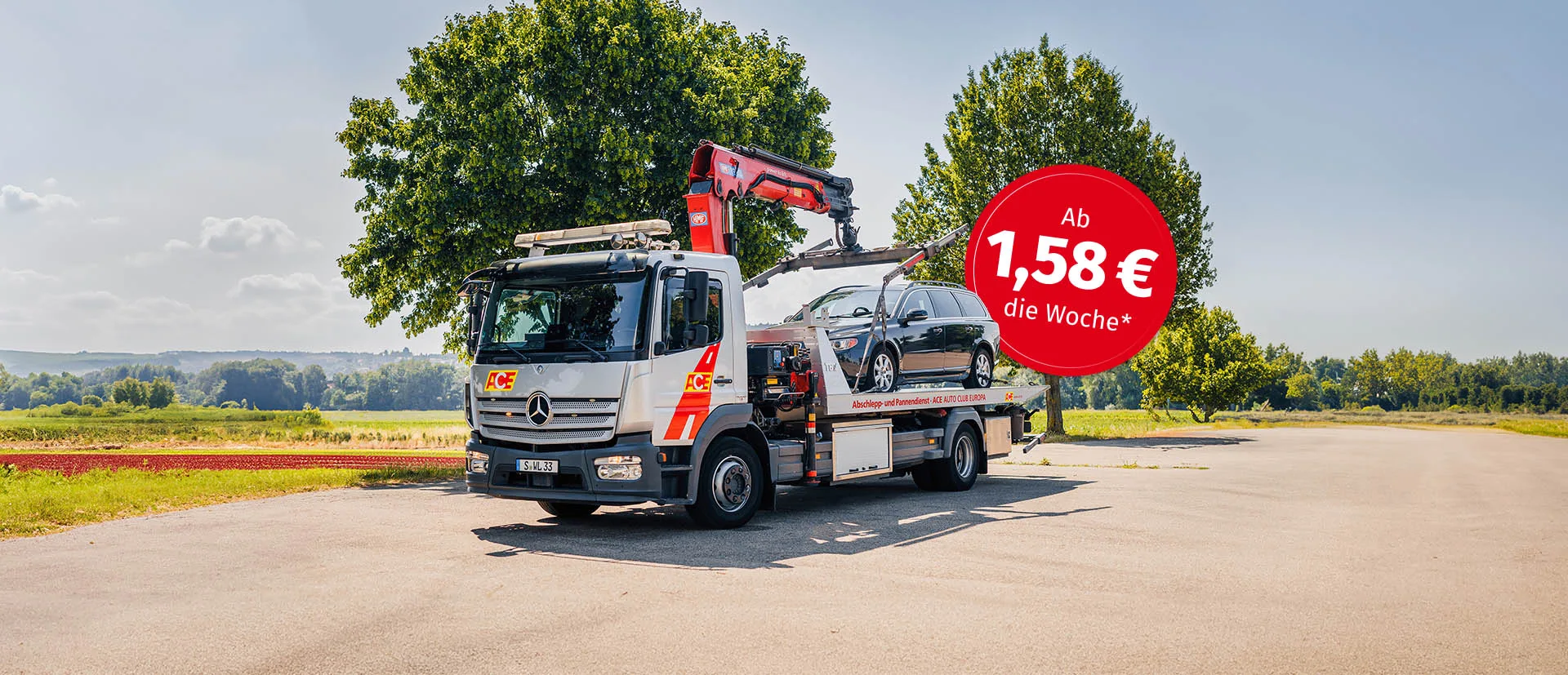 ACE Abschlepper im Frühling