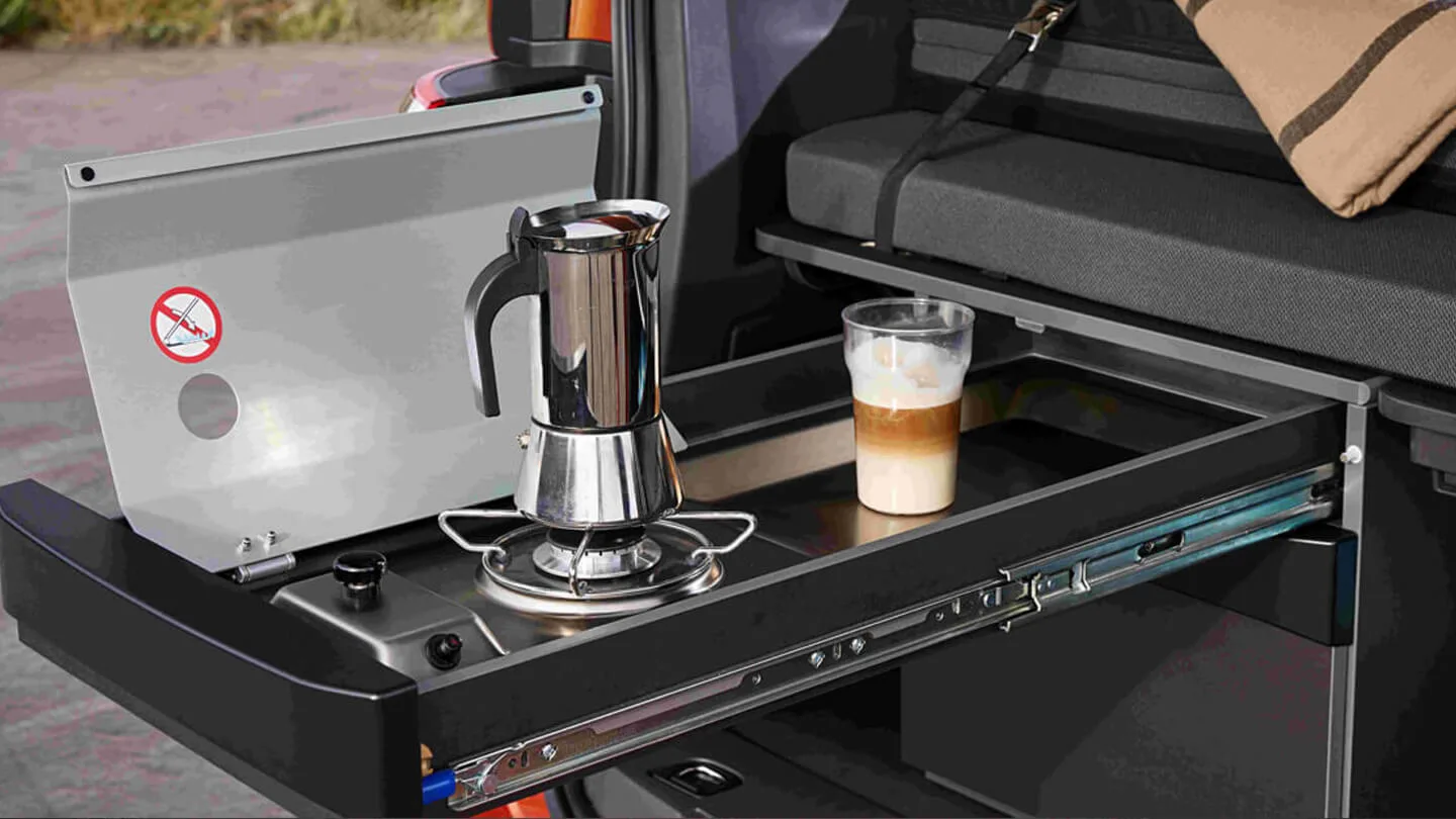 VW California Beach Kochstelle