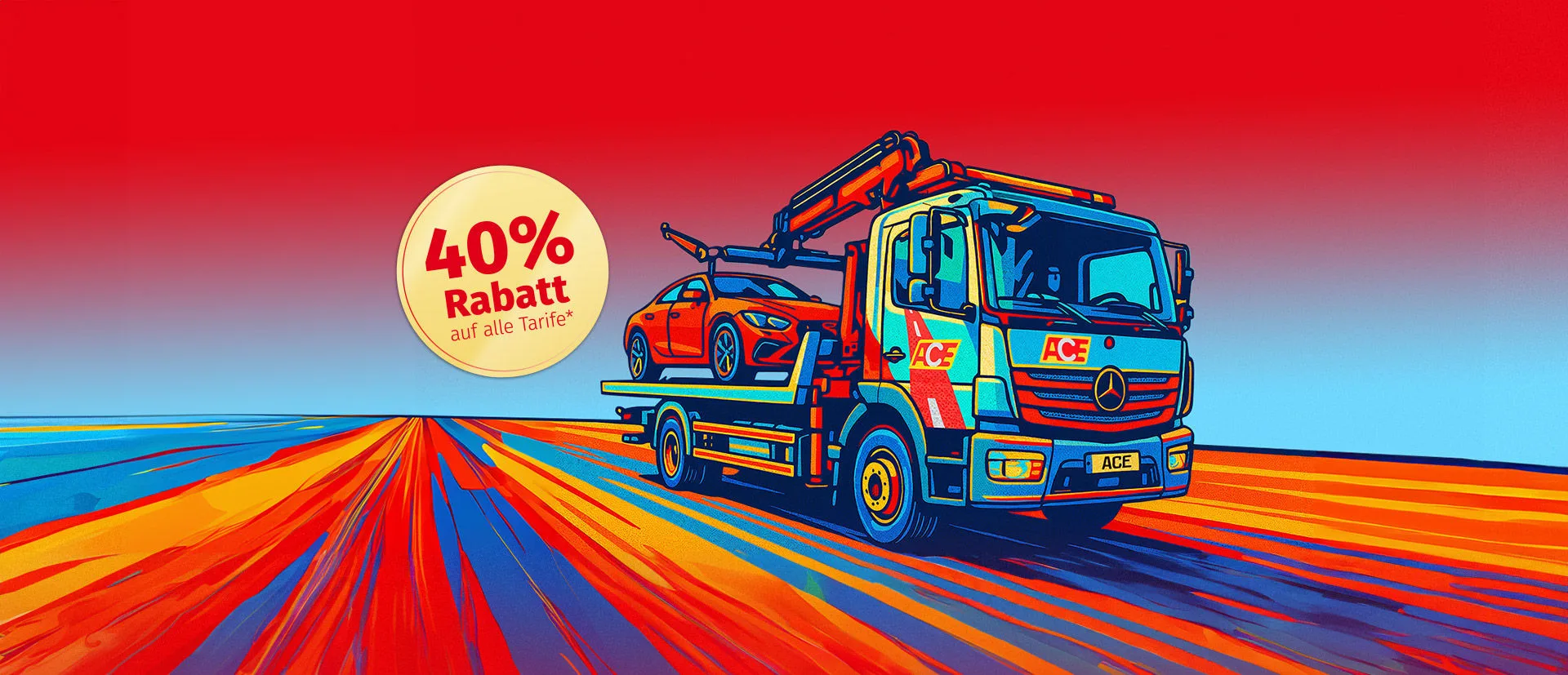 ACE Abschlepper in der Stadt