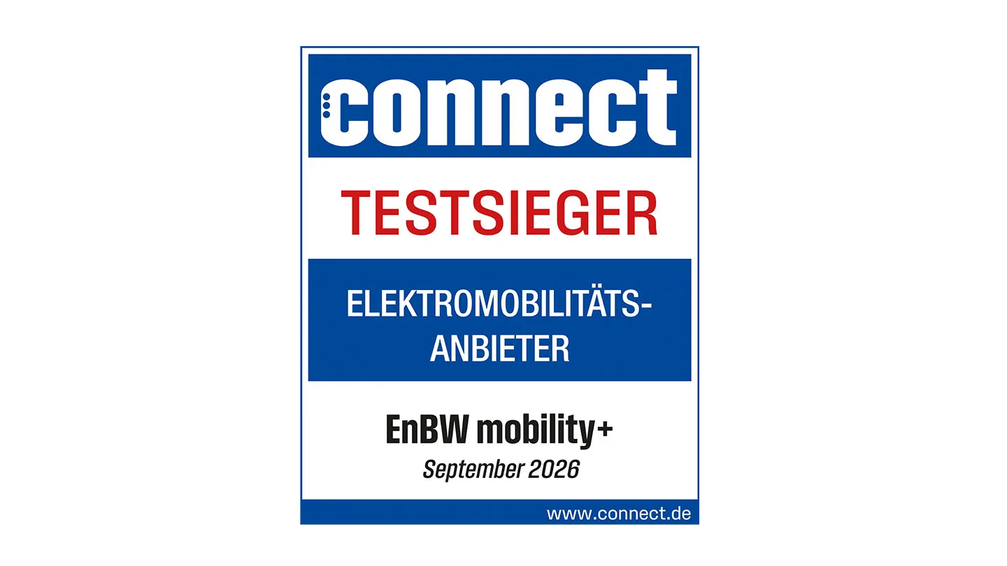 Connect Testsieger Elektromobilitätsanbieter EnBW mobility+