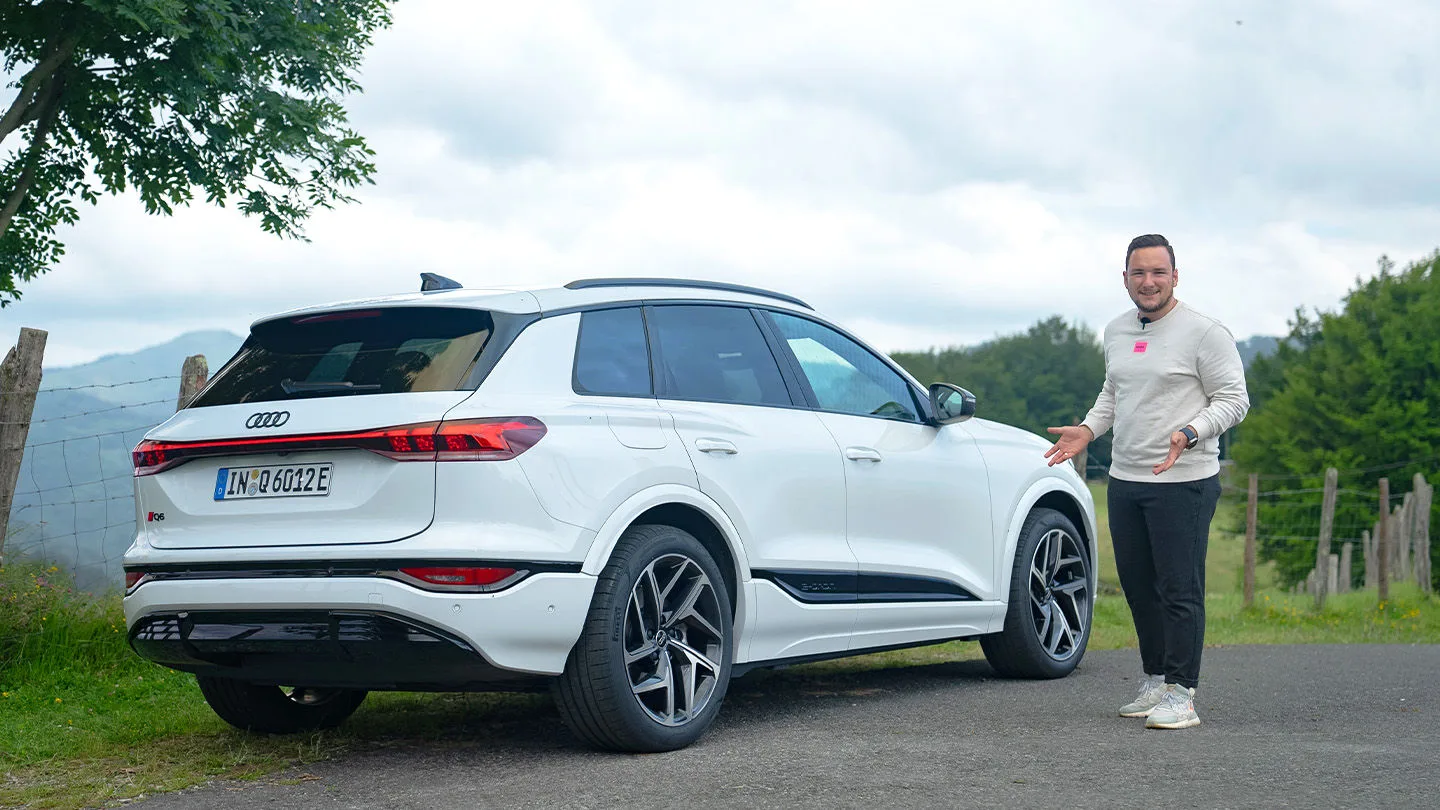 Audi Q6  Quattro Frontansicht mit Jonas Thoss