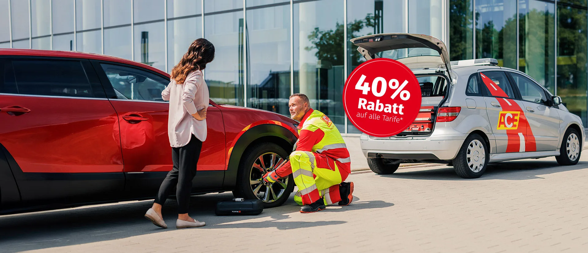 Pannenhelfer im Einsatz