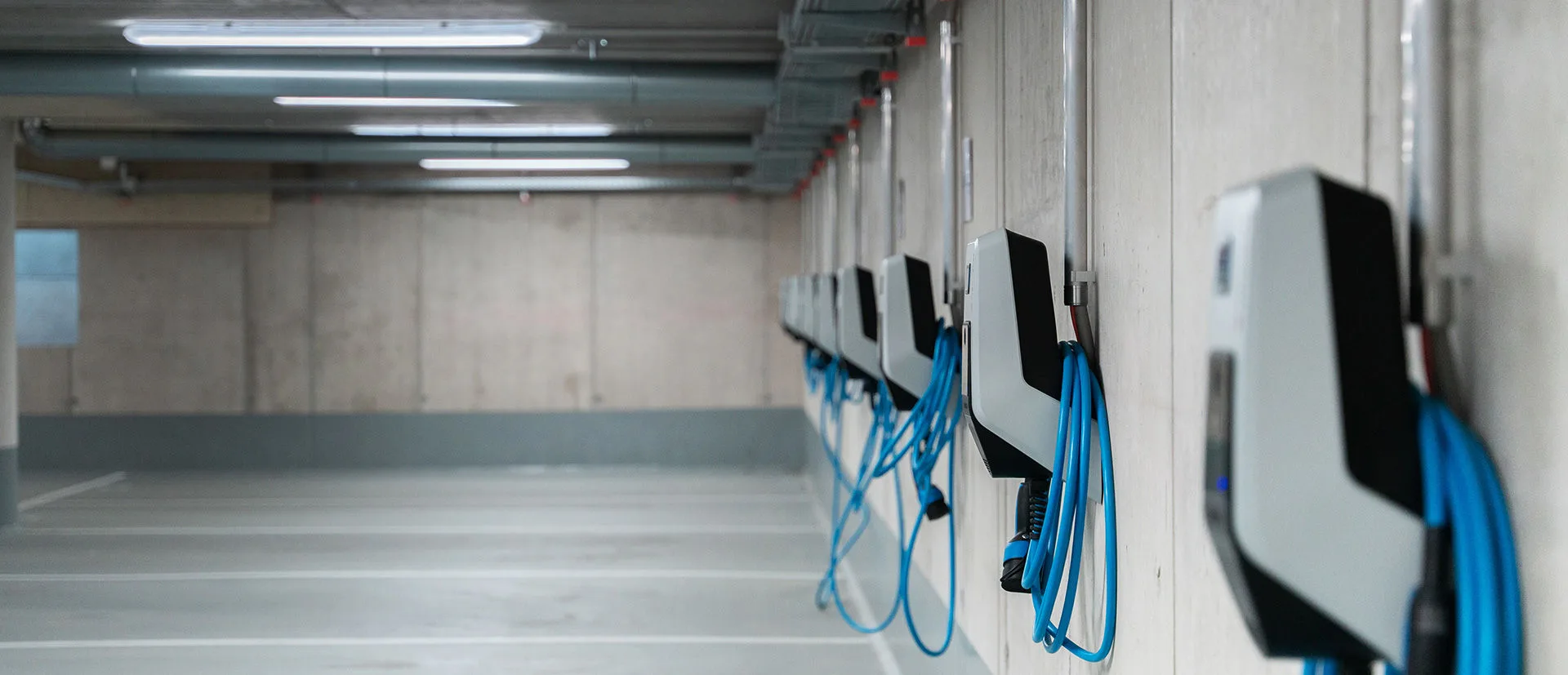 Tiefgarage mit Wallboxen