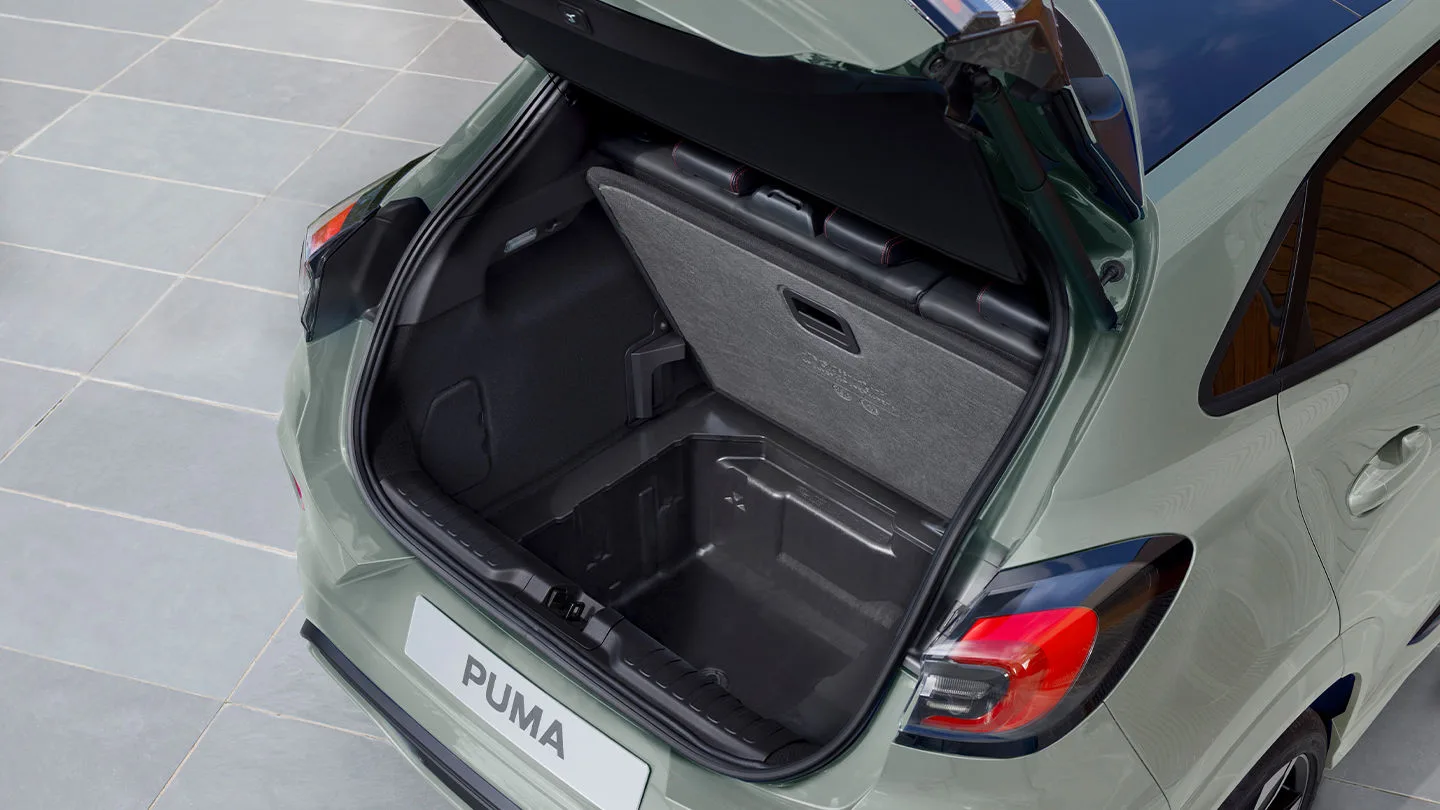Kofferraum des Ford Puma