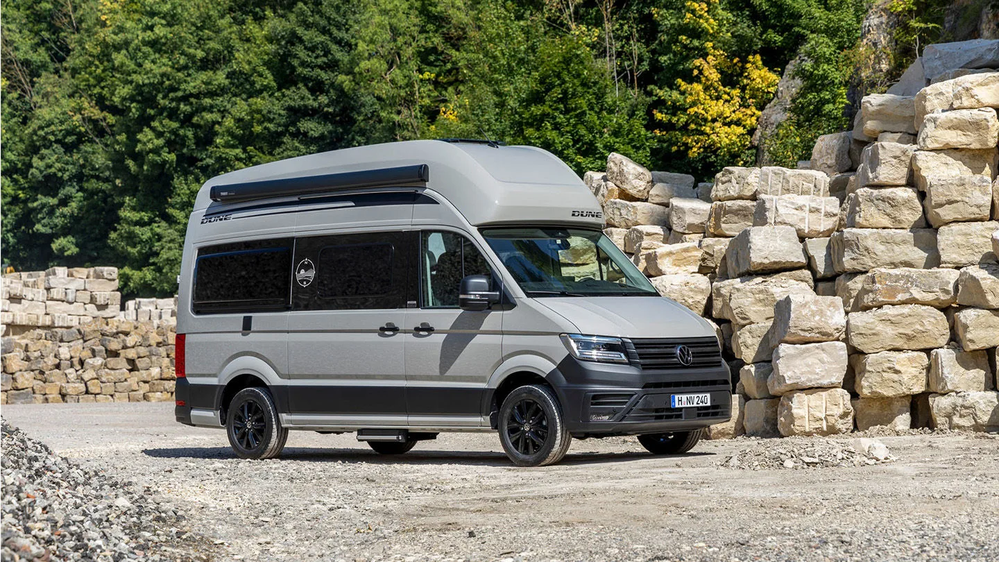 Campervan auf der Straße