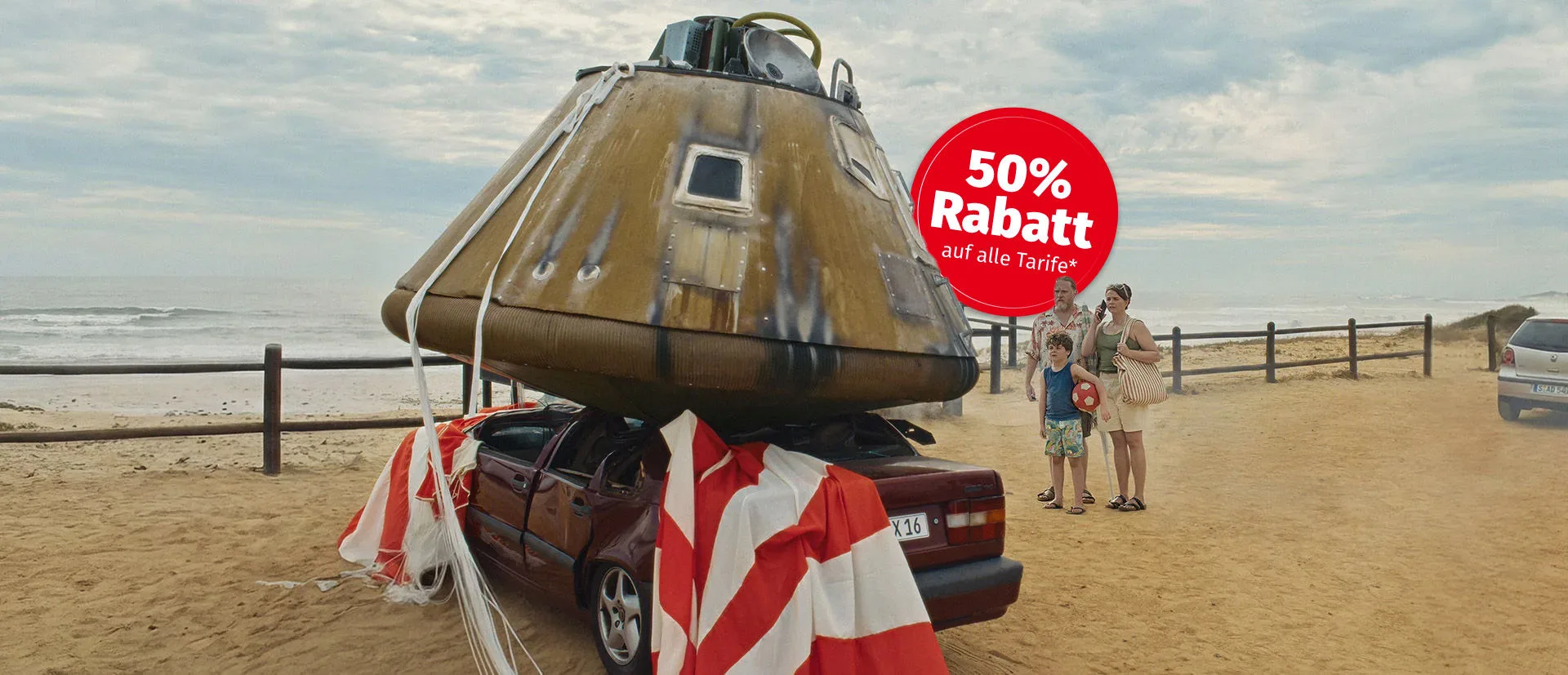Ufo auf einem Auto