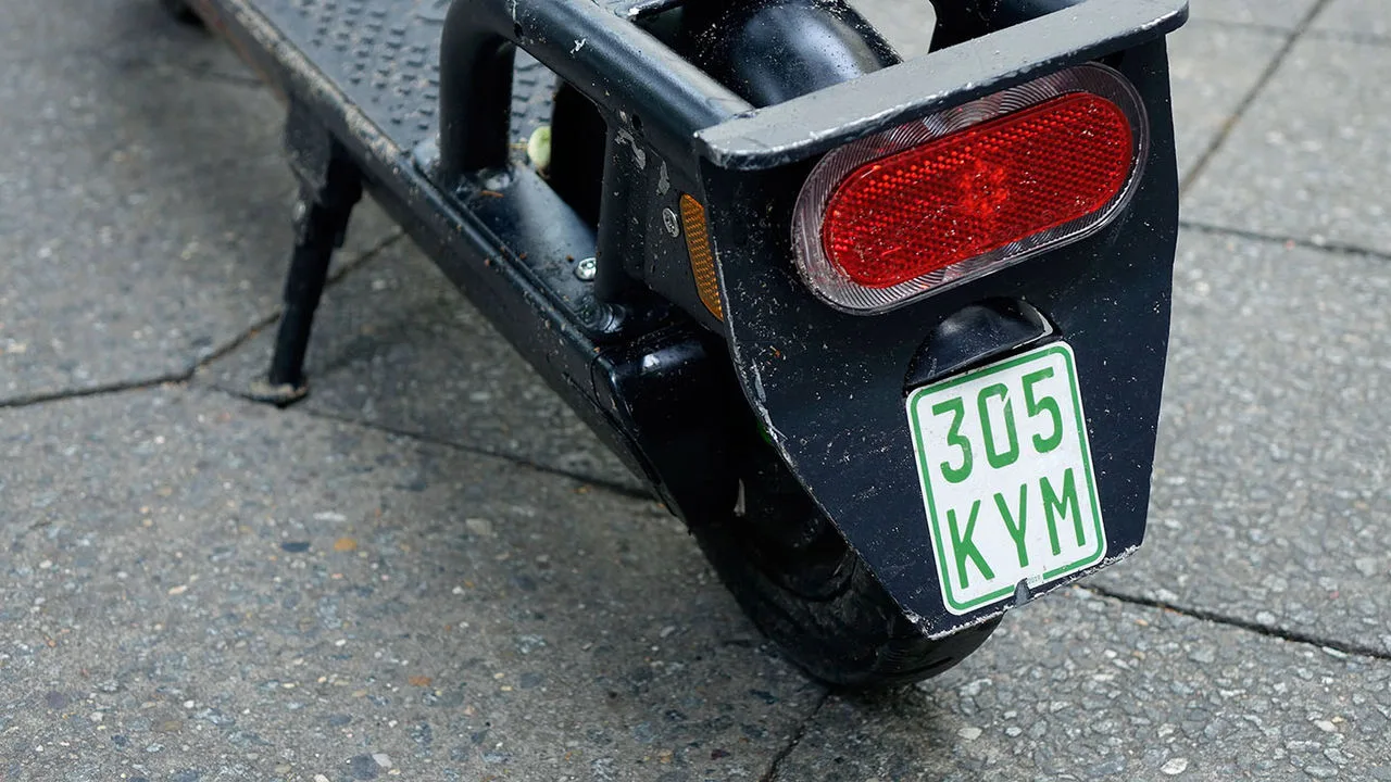 Bild eines E-Scooter Kennzeichens