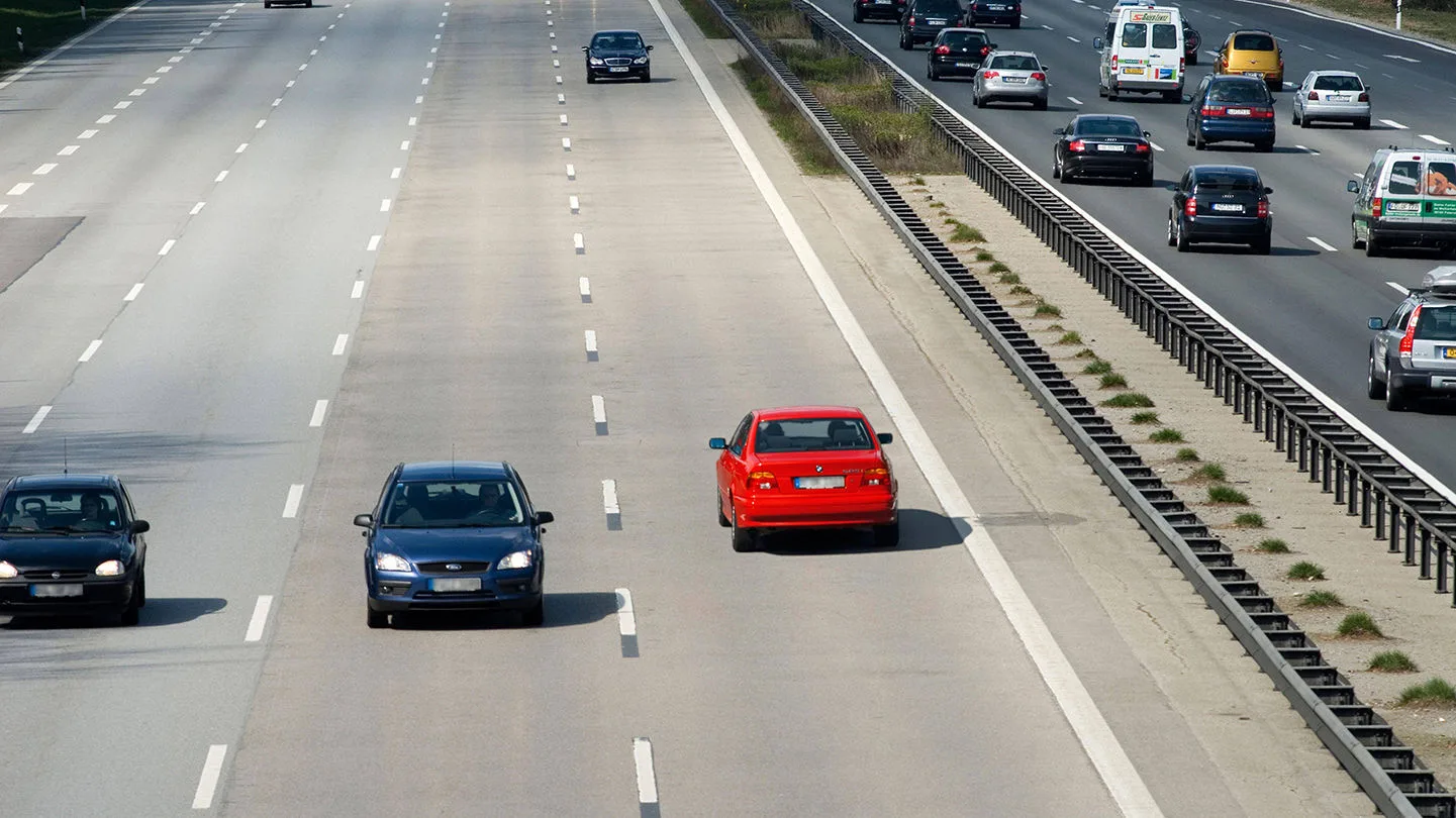 Geisterfahrer auf der Autobahn