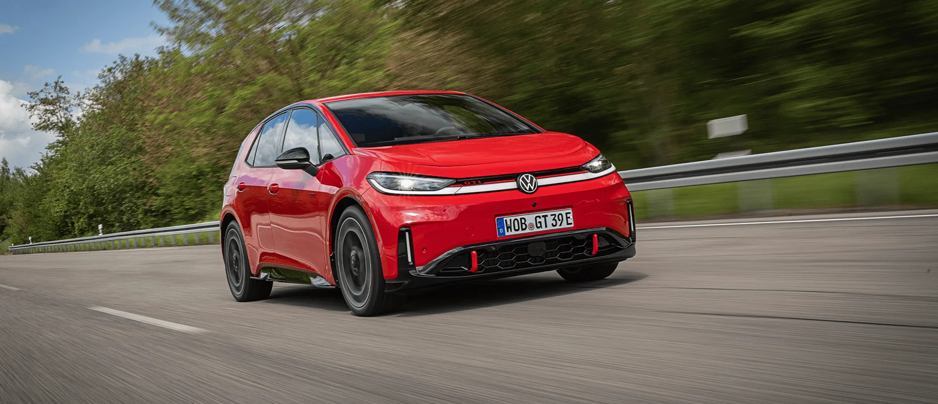 VW ID3 GTI in rot von vorne