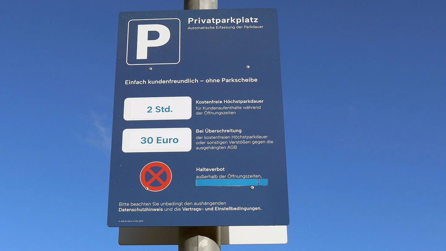 Privatparkplatz