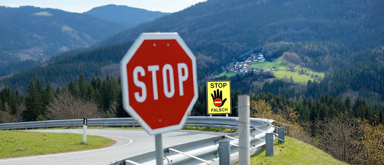 Geisterfahrer auf der Autobahn