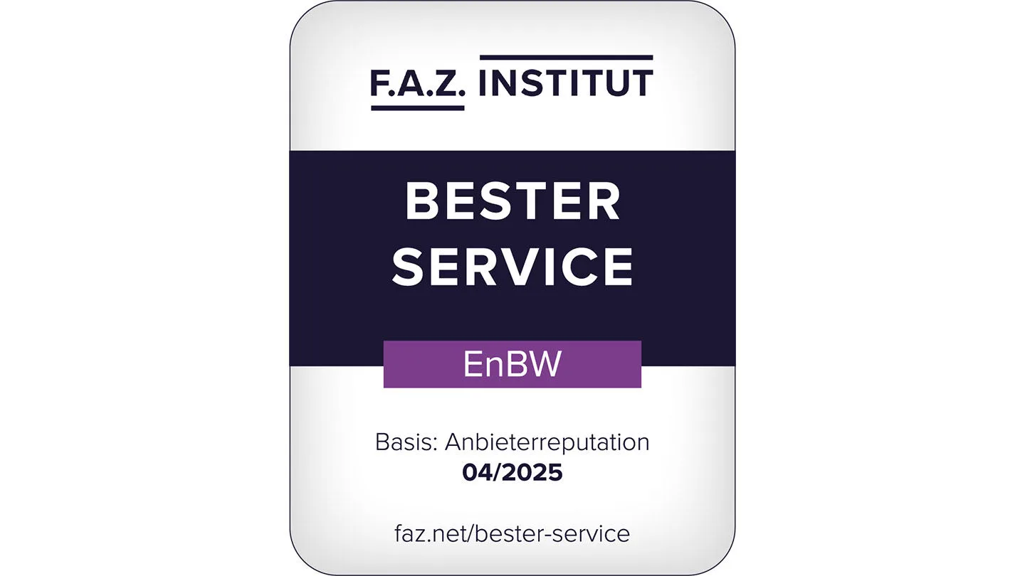 Siegel der EnBW bei FAZ