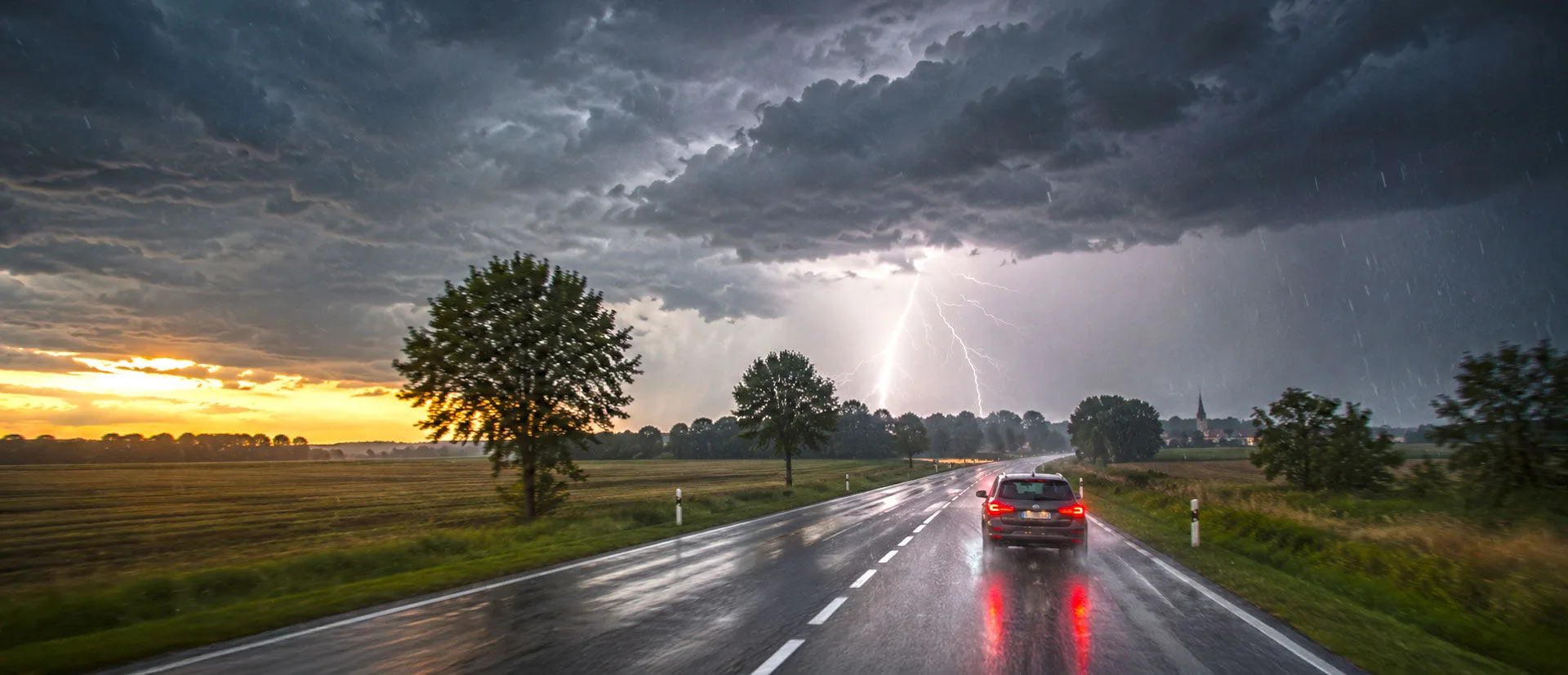 Fahren bei Gewitter