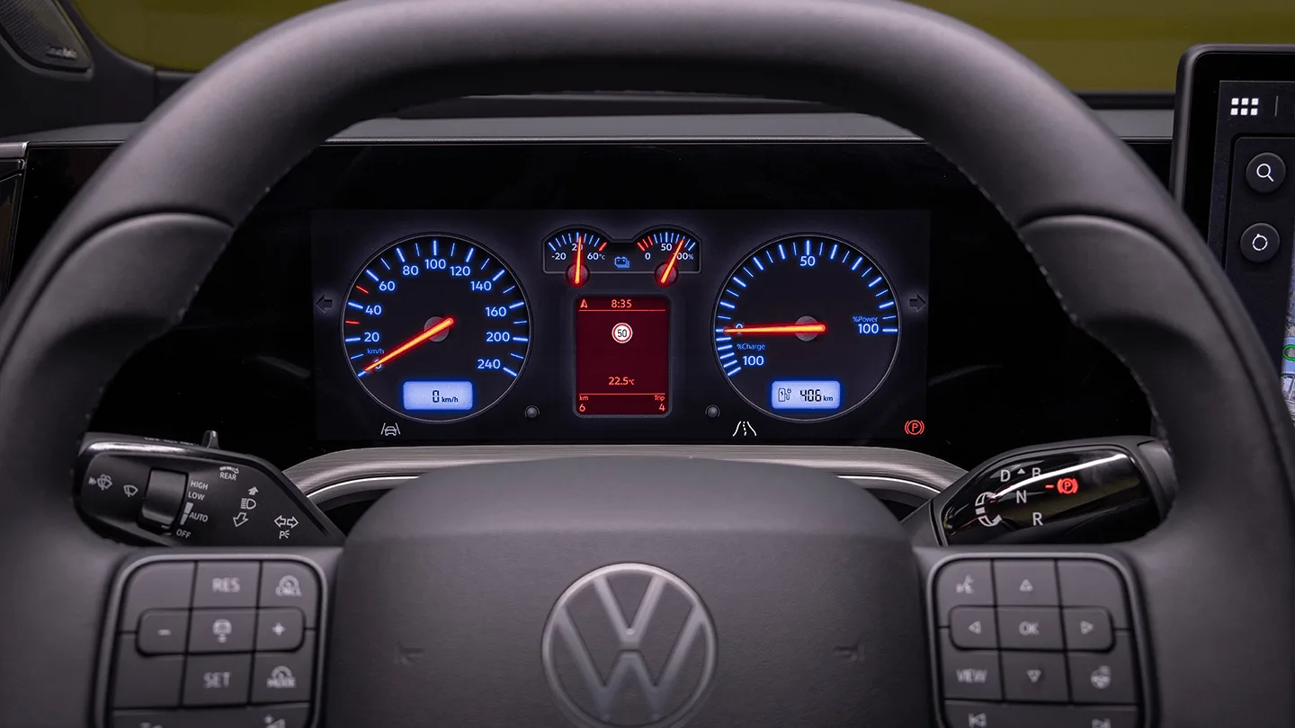 Das Lenkrad des VW ID. Tiguan