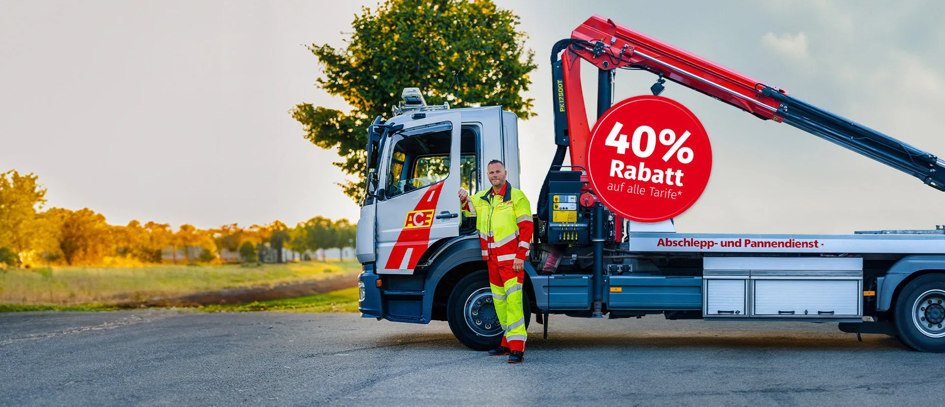 ACE Abschlepper im Frühling